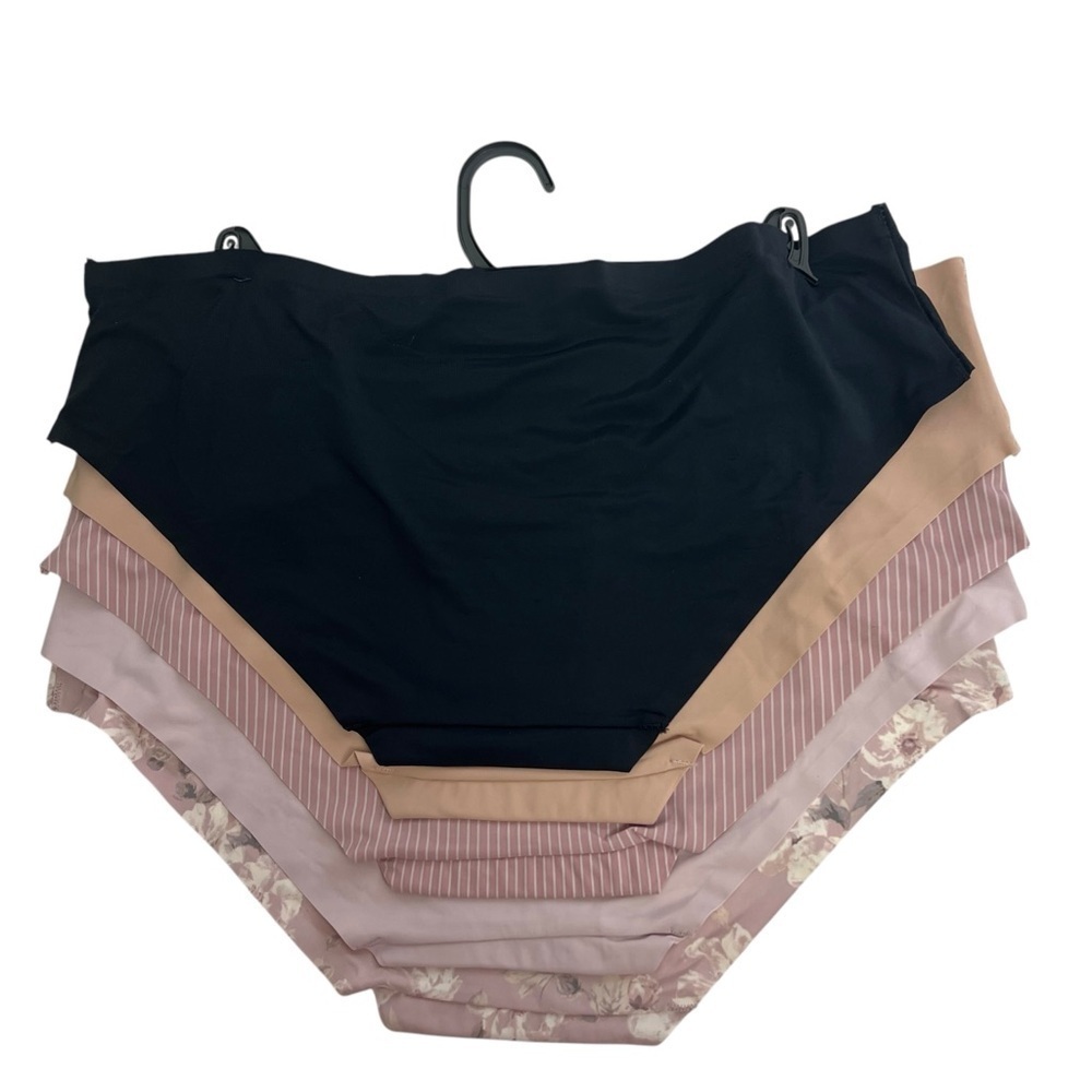 Vince Camuto Women’s Panties Sz Large Pkg/5 No Show Hipsters Multi Colors - Picture 2 of 7